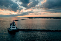 Lorain Lighthouse at Sunrise